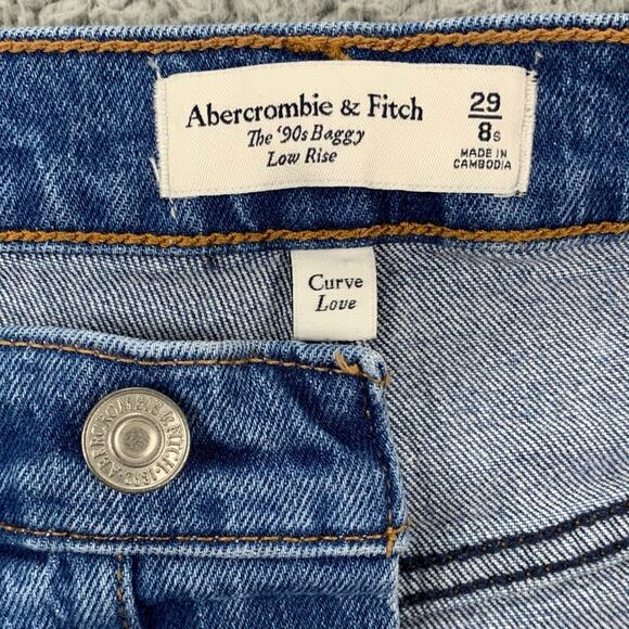Abercrombie & Fitch Women's The '90's Baggy Low Rise Jeans - Size: 29/8s - Picture 12 of 15